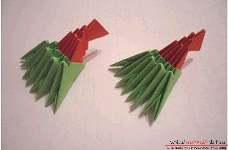modular origami dragon. Photo №113