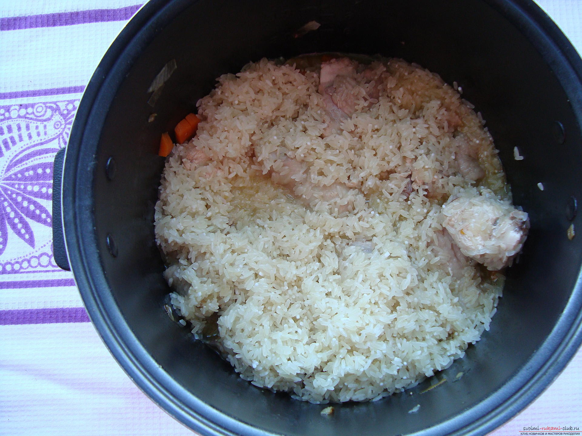 The recipe is pilaf in the multivark. Picture №10
