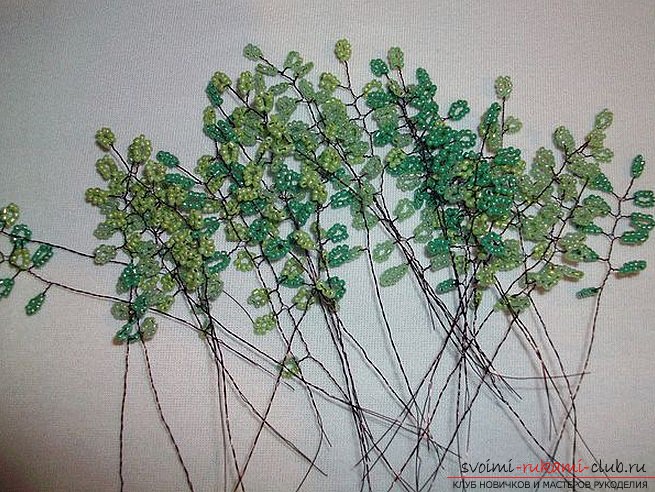 A bead tree with an explanation of the beadworking method for beginners .. Photo # 7