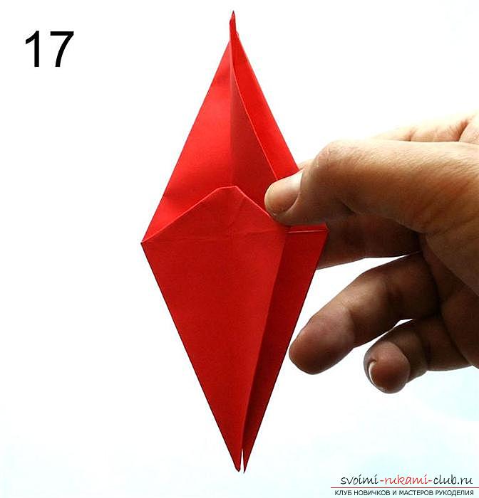 Origami dragon, scheme. Photo №4