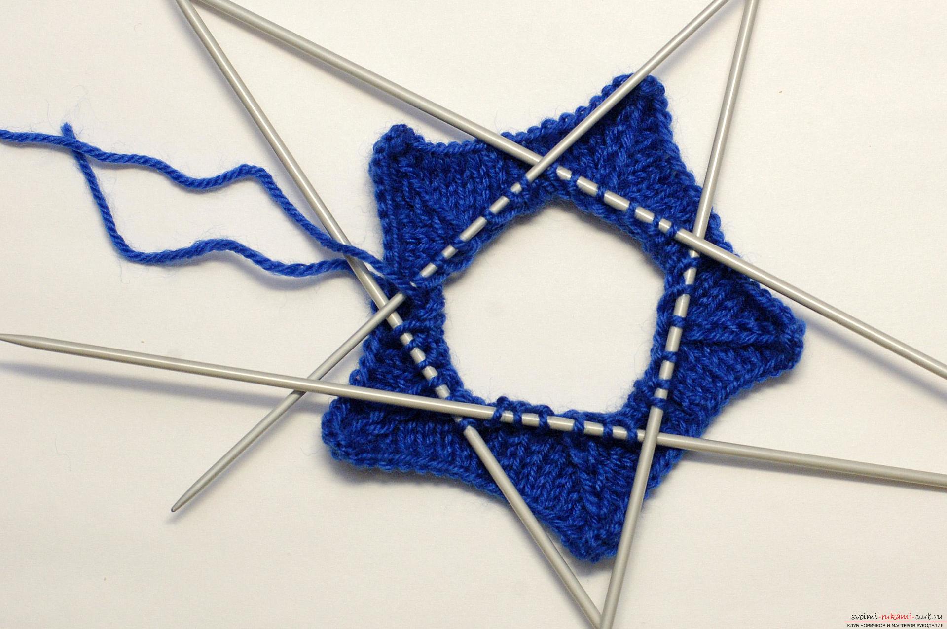 This master class is designed for those who want to learn how to knit Christmas decorations - sprockets. Picture №10