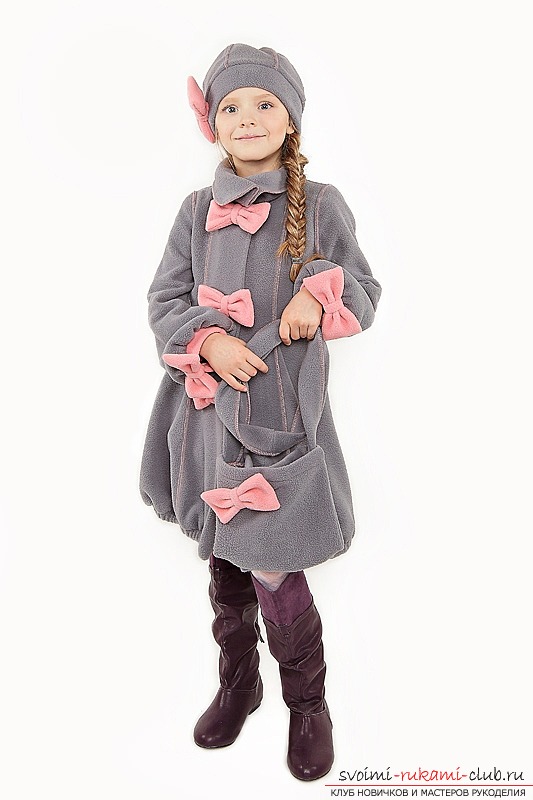 How to sew a fashionable coat for a girl on a pattern with her own hands. A fashionable and practical detail of a children's wardrobe. Photo №1