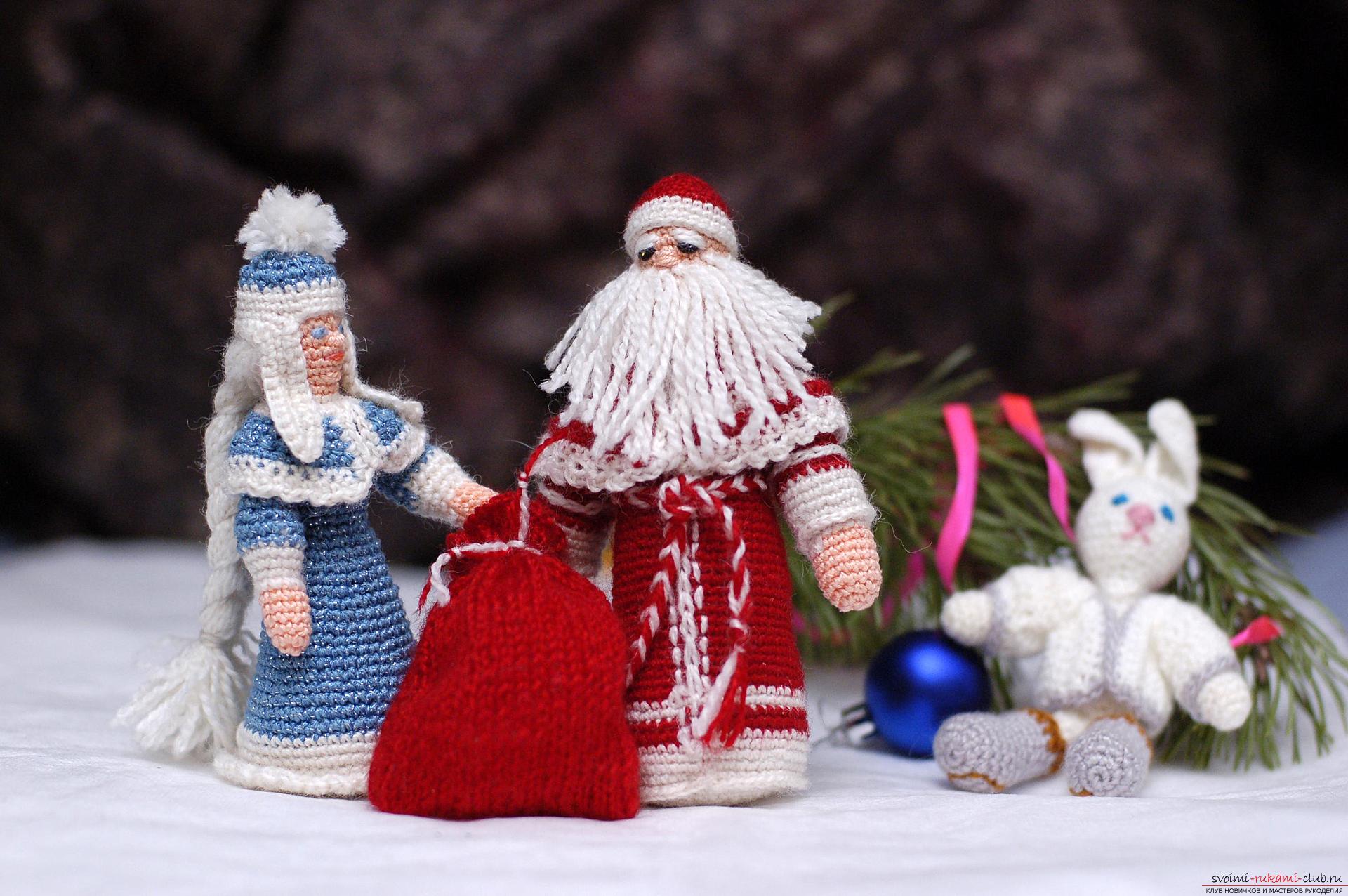 The master class is dedicated to the New Year's hand-made article - the Snow Maiden - which can be knitted with crocheted hand. Photo №34
