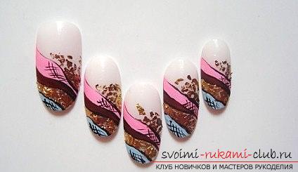 Decoration of nails for festive events - New Year's manicure with their own hands. Photo №4