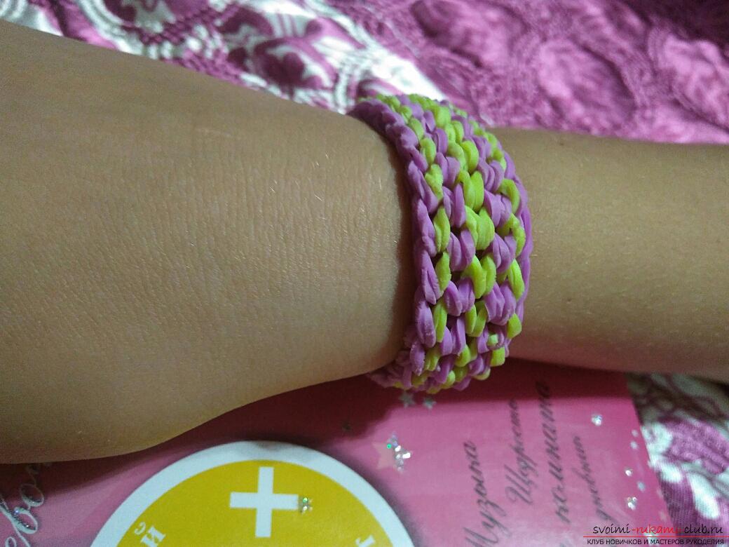 Bracelet made of rubber: summer. Photo # 2