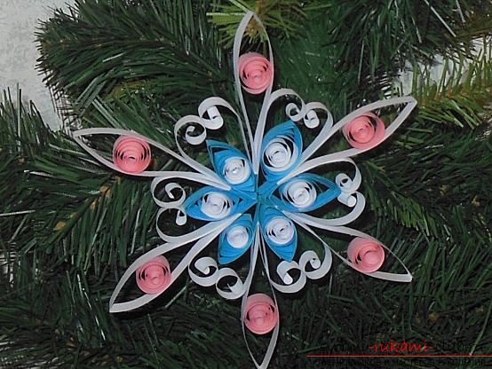 Snowflake style: Quilling for the new year. Photo №4