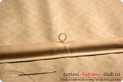 an instruction to create simple Roman curtains for the kitchen. Photo №5