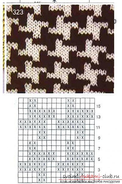 Quick and easy to learn to knit a pattern of crow's feet. Photo Number 9