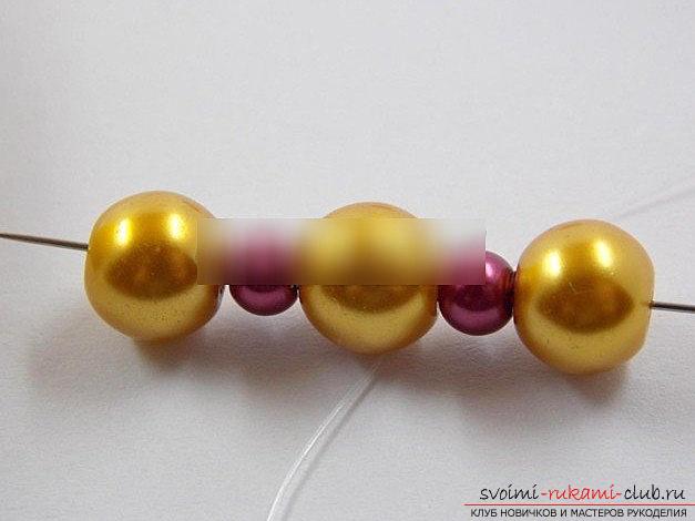 How to make a beautiful bead for Christmas trees? New Year's master class beads. Photo # 2