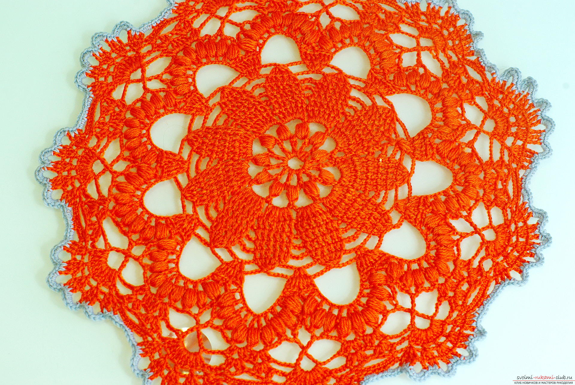 Photo to a lesson on crochet napkins. Photo Number 18