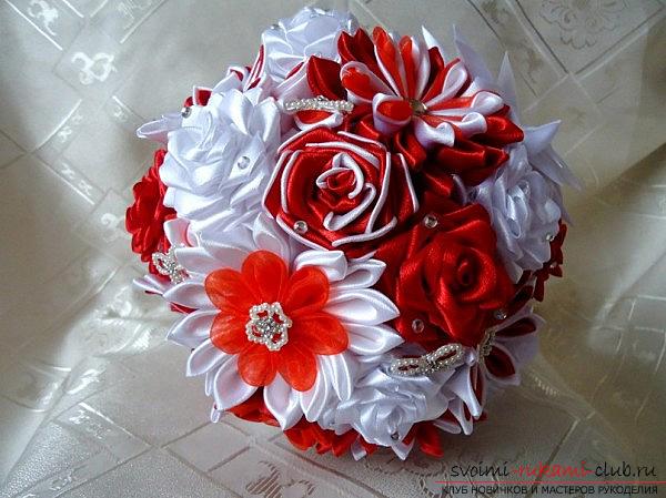 A wedding bouquet of Kanzas with their own hands for beginners and experienced craftsmen. Photo №5