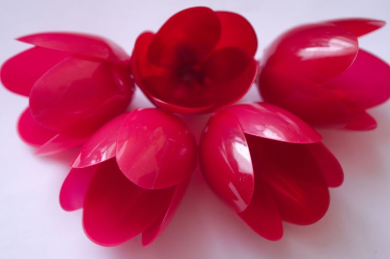 Pudinky z plastických tulipánů