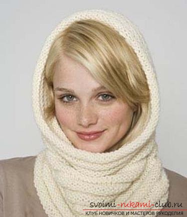 Knitted scarf-tube. Photo # 2