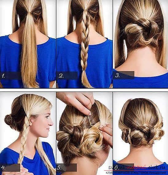 We learn to make fast and beautiful hairstyles with our own hands with a photo. Photo №4