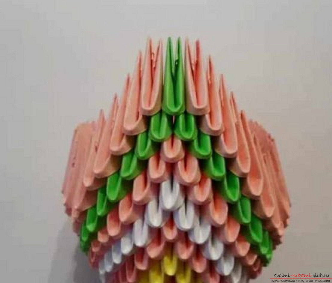 modular origami peacock. Photo # 24