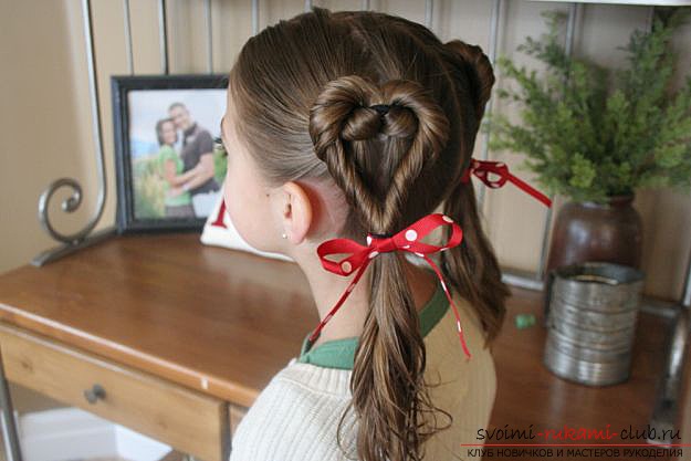 Children's hairstyles with their own hands, which can be performed in a hurry with photo and description .. Photo №6