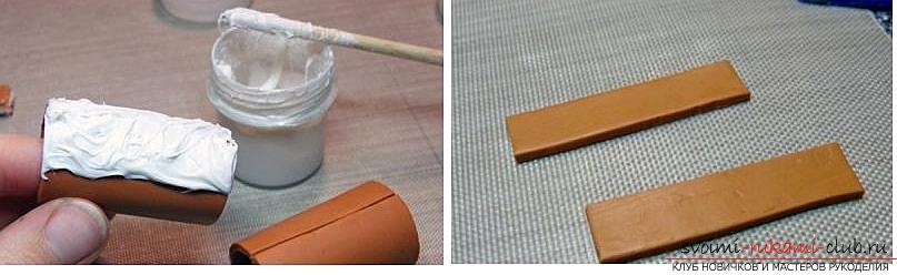 Как да украсяваме стъклата с полимерна глина и как да изработваме пръстени за салфетки от термопластика. Снимка # 31