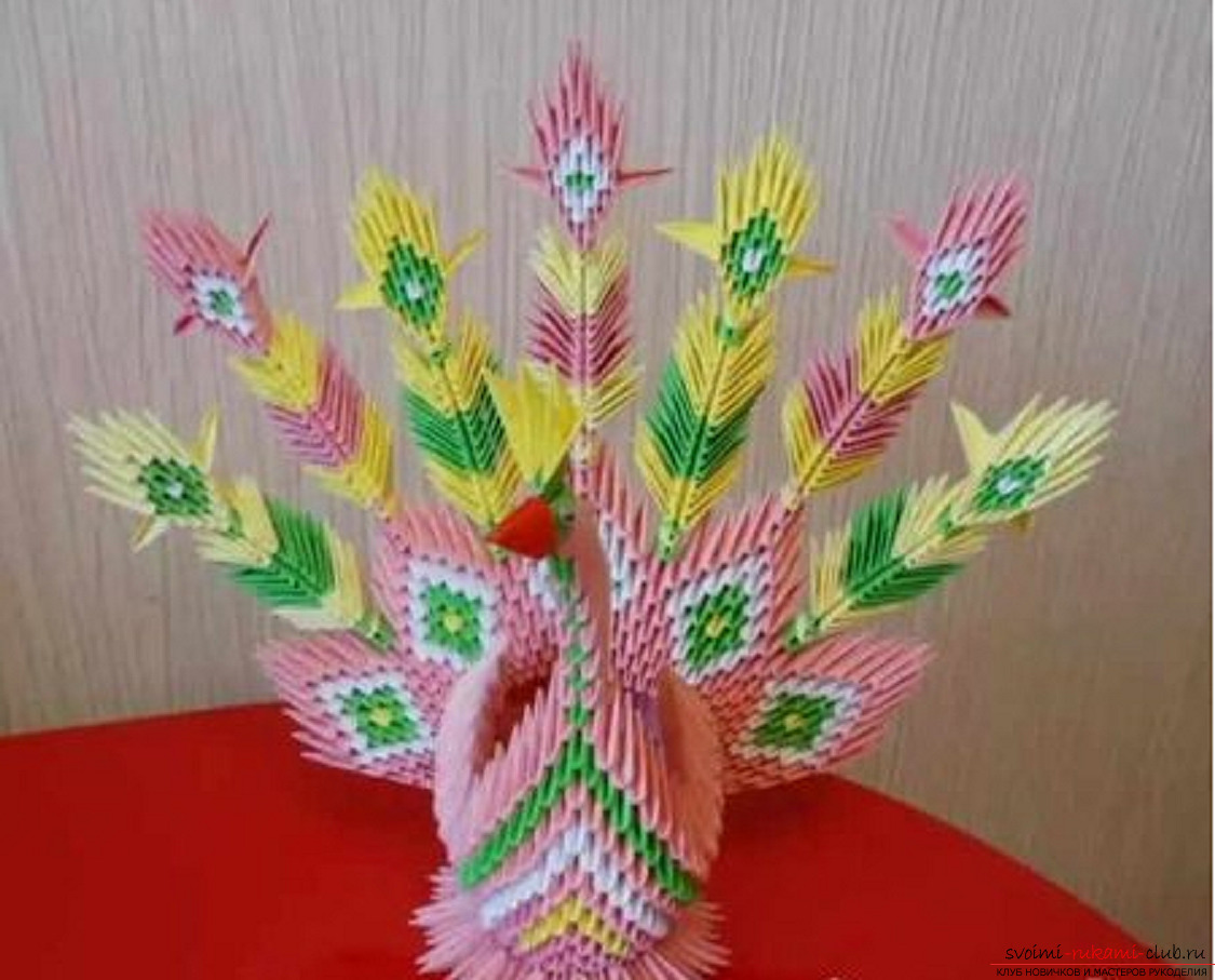 modular origami peacock. Photo Number 21