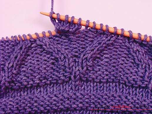 Knitting on knitting needles, knitting for knittingbeginners, knitting patterns on knitting needles, openwork patterns, how to knit openwork patterns, jacquard patterns, how to knit a lazy jacquard pattern with knitting needles, braids, master classes for knitting them .. Photo # 23