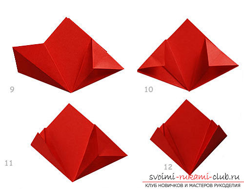 How to create own handicrafts in origami technique for children of 9 years old. Photo # 10