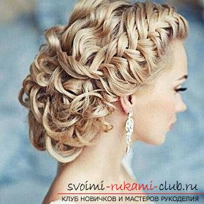 A lot of wedding hairstyles for 2016 with their own hands. Photo Number 11