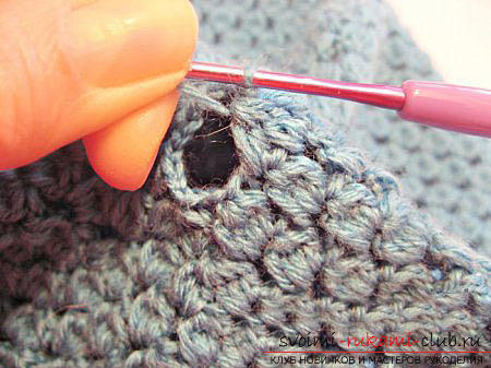 Two lessons on knitting beautiful berets with crochet for beginner needlewomen with photo and description. Photo number 15