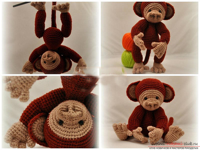 How to crochet a monkey amigurumi with your own hands with a photo and description .. Photo # 10
