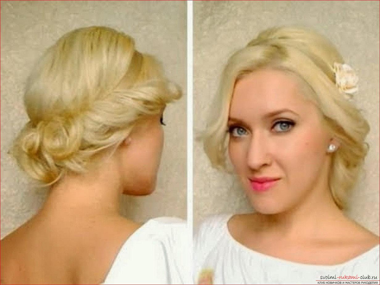 Photo gallery of wedding hairstyles for hair of different length. Picture №10