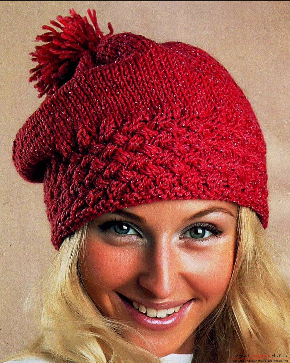 a knitted hat for women. Photo №6