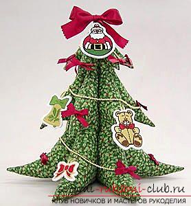 Christmas tree with their own hands, Christmas tree of paper, Christmas tree of cloth, how to make a New Year tree, tips, recommendations, step-by-step photos .. Photo # 10