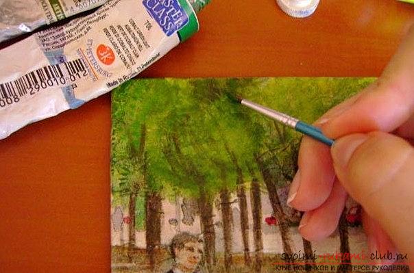 Beautiful decoupage of the picture with your own hands - lessons and photographs of works. Photo №5