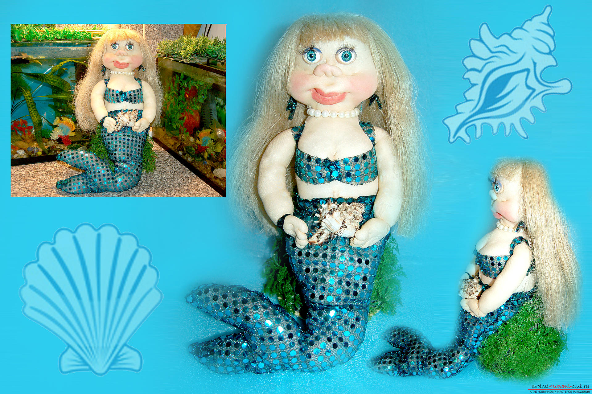 Interior doll: the little mermaid. Photo №1