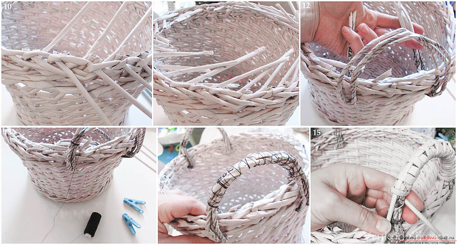 How to learn how to weave beautiful newspaper articles from newspaper tubes with your own hands. Picture №3