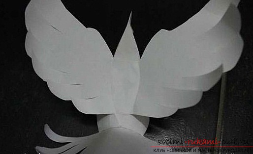 White doves made of paper. Photo Number 14