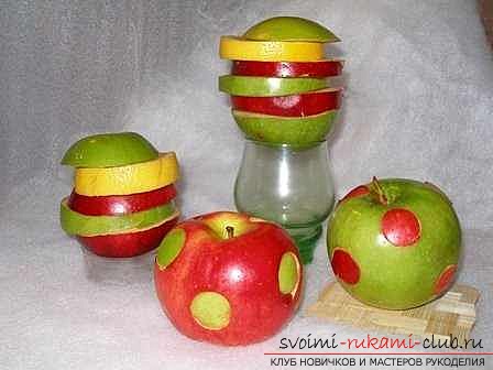Delicious and children's crafts. Apple crafts own hands .. Photo # 2