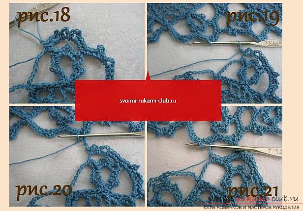 Openwork pattern for a scarf crocheted - a diagram and a description of an openwork pattern with their own hands. Photo №6