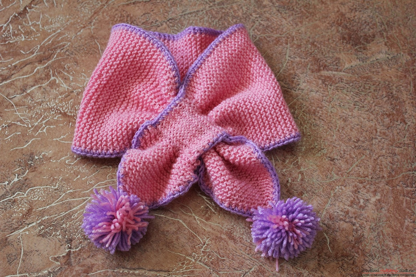 children's scarf without knot. Photo # 2