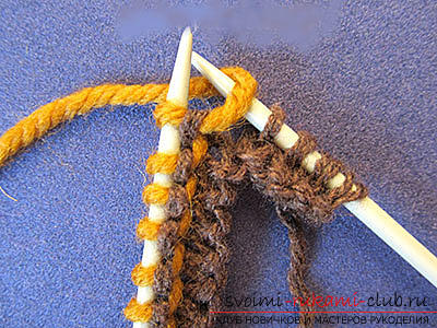 How to tie comfortable slippers-blind with knitting needles. Picture №3