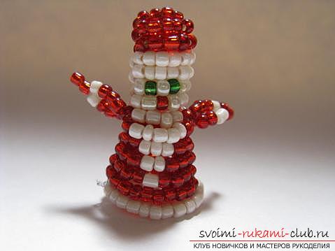 New Year's souvenir of beads for the New Year. Photo №6