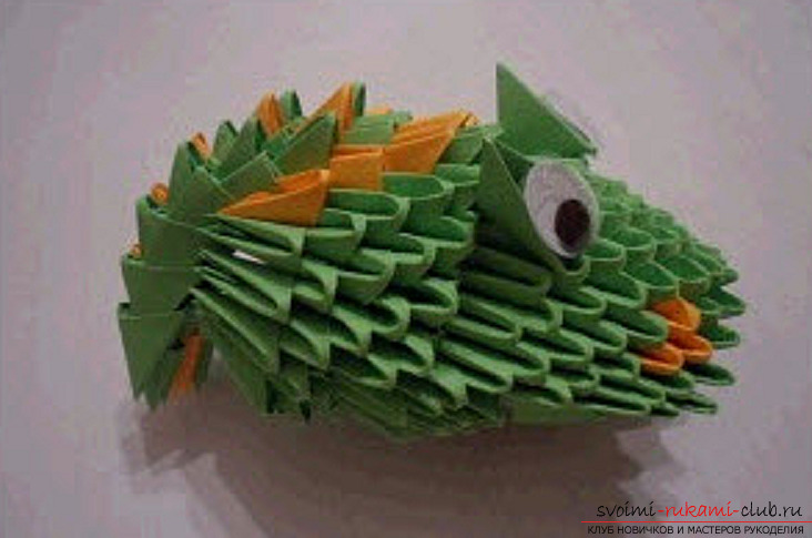 modular origami dragon. Photo №96
