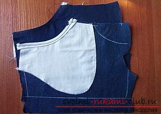 Sewing jeans shorts. Photo Number 19