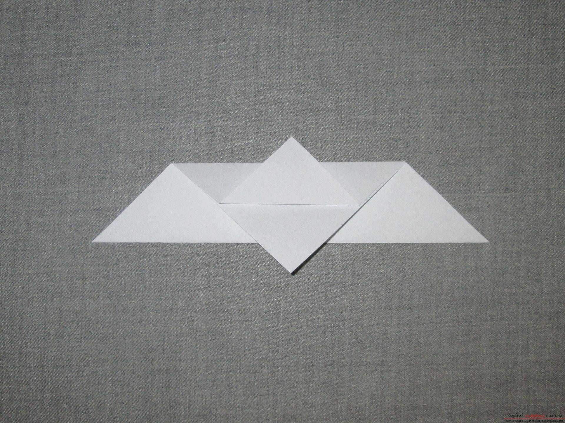This detailed workshop of origami for children of 8 years will teach how to make origami-pigeons from paper .. Photo # 5
