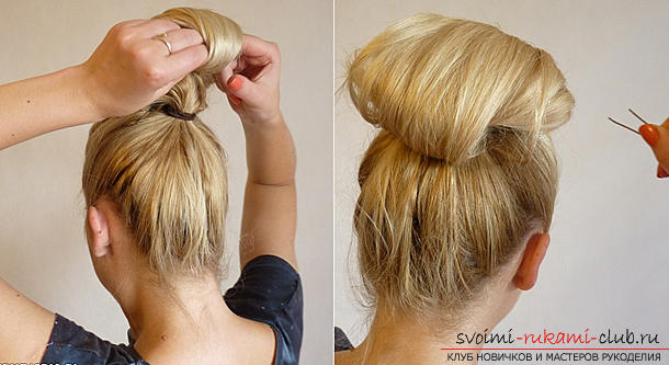 We learn to make beautiful and light hairstyles for medium length hair. Photo №4
