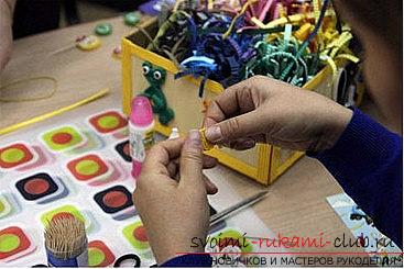 How to make a flower arrangement in the technique of quilling for a postcard? Master Class. Photo №7