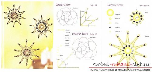 Master classes on weaving snowflakes, free schemes, step-by-step photos, job description. Photo Number 11