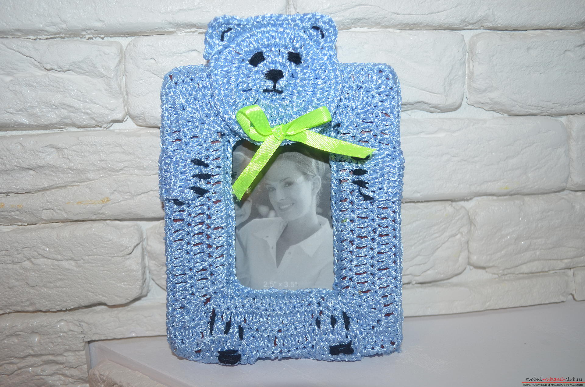 This master class and a crochet lesson are for those who want to learn how to knit a photo frame with their own hands. Photo number 20