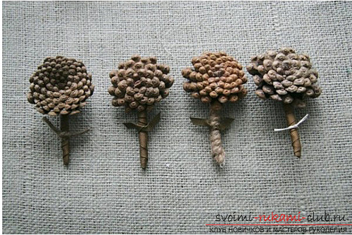 Original crafts made of cones. Photo №39