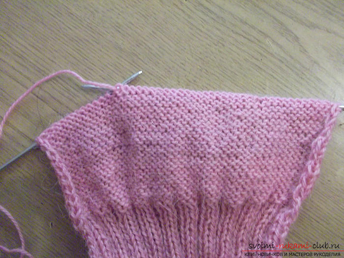 We knit socks with a suture for beginners. Photo №6
