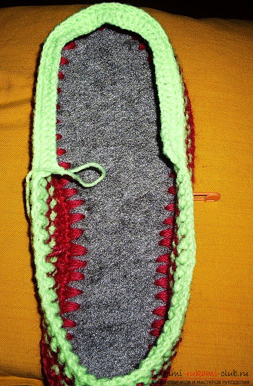 comfortable home slippers, crocheted. Photo №5