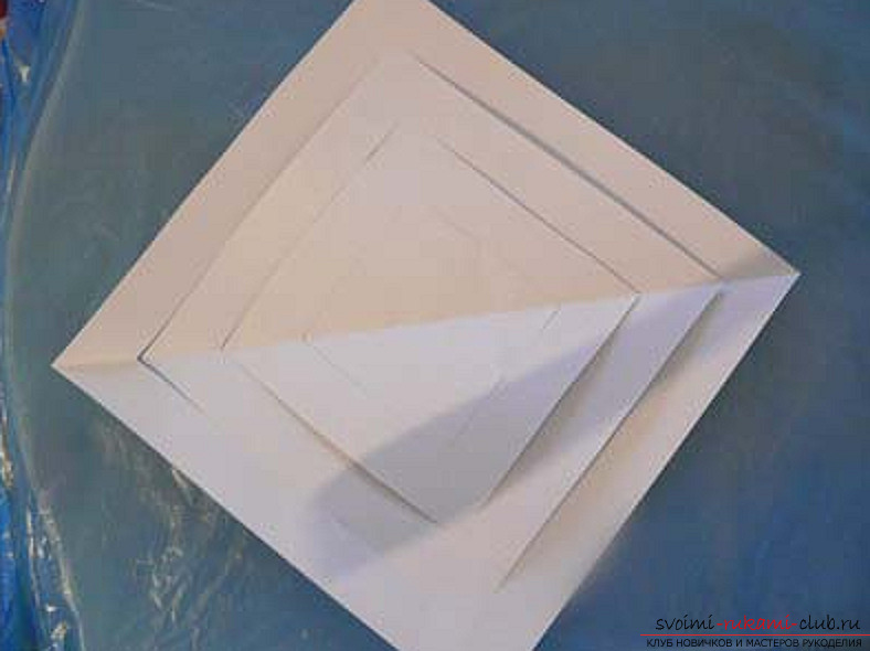 Volumetric snowflakes origami. Photo # 2